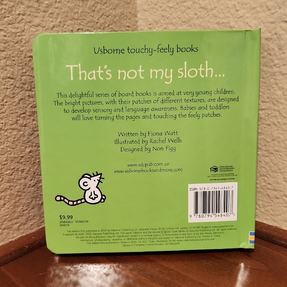 Usborne Touchy-Feely Book - That's Not My Sloth - Picture 2 of 3